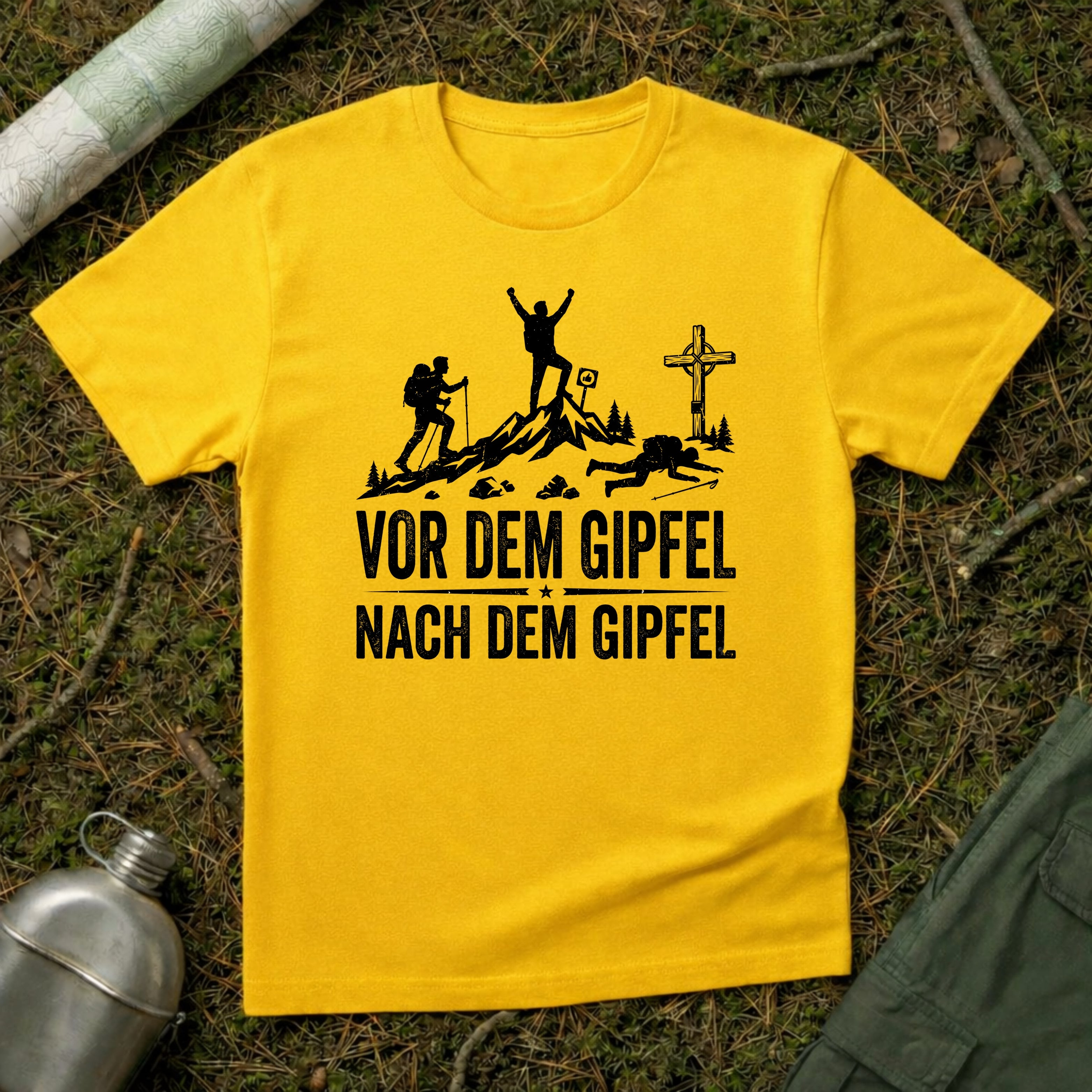 Vor und nach dem Gipfel T-Shirt