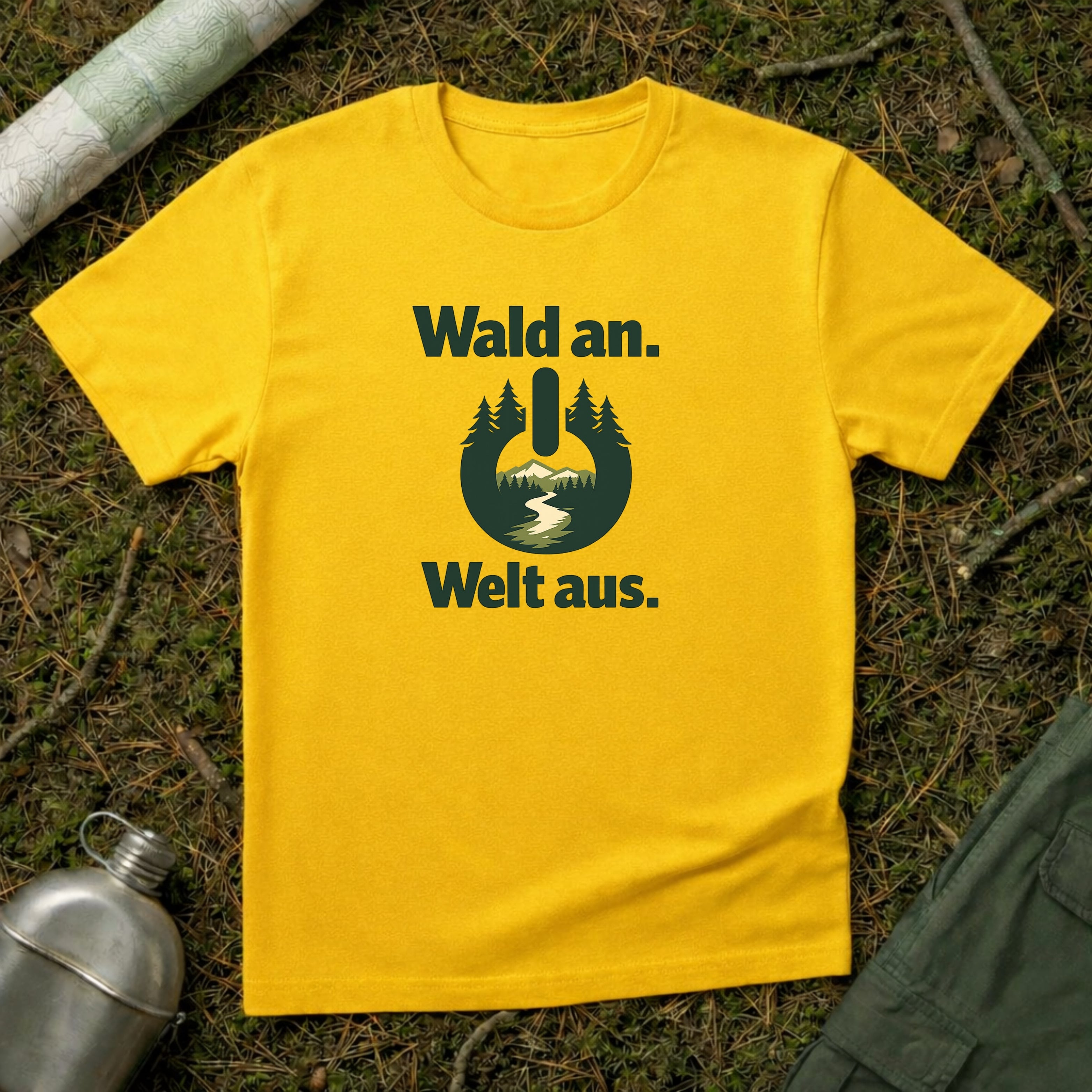 Wald an Welt aus T-Shirt