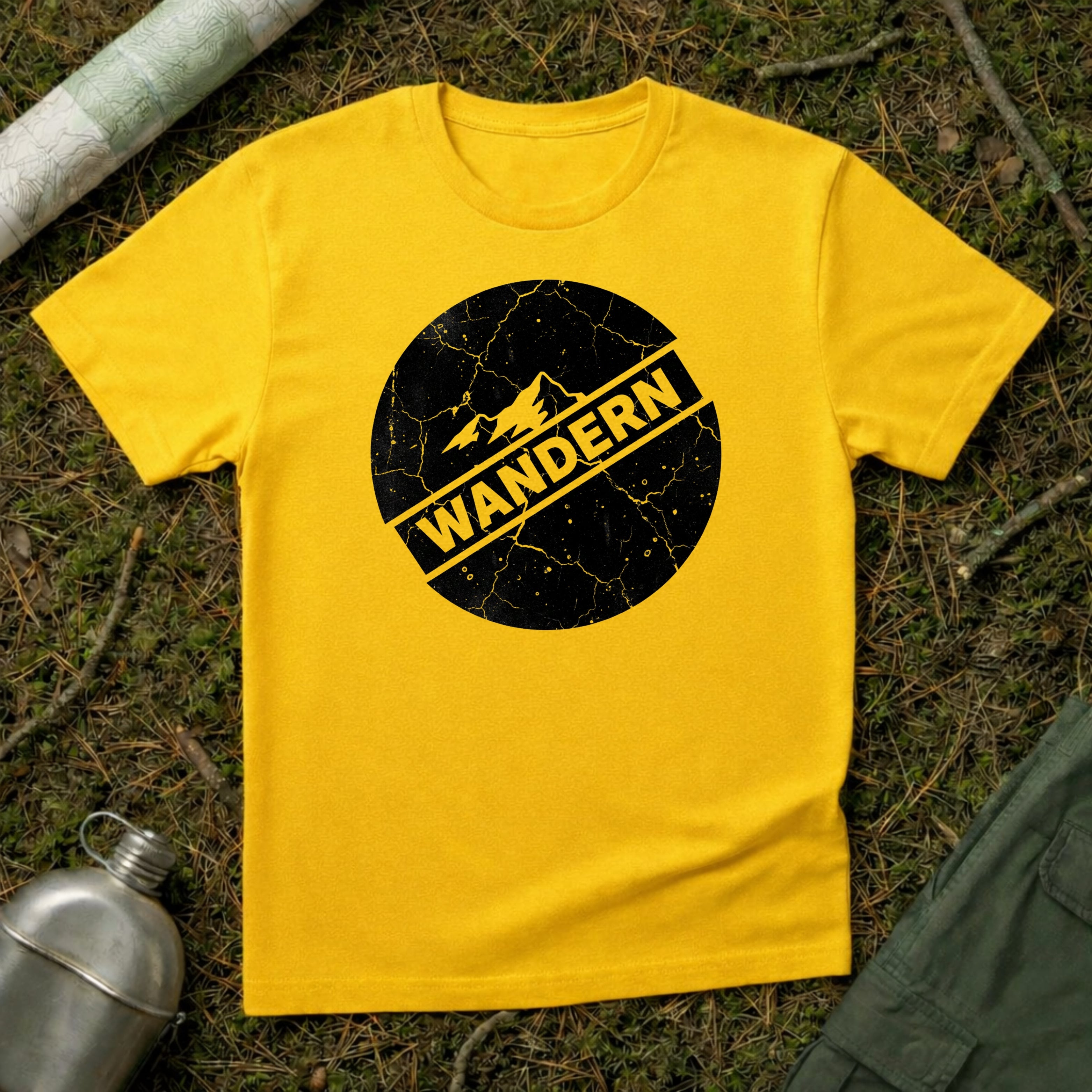 Wandern Blackout Stamp T-Shirt