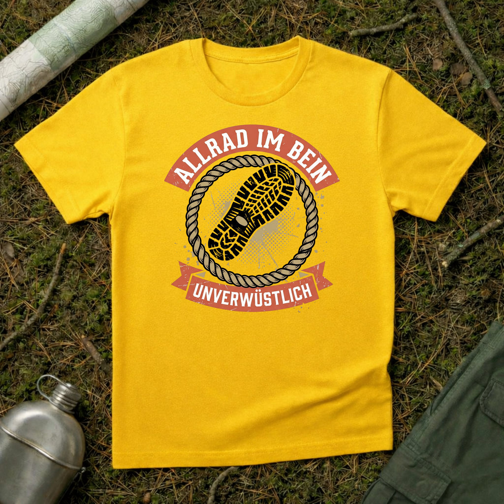 Allrad im Bein T-Shirt