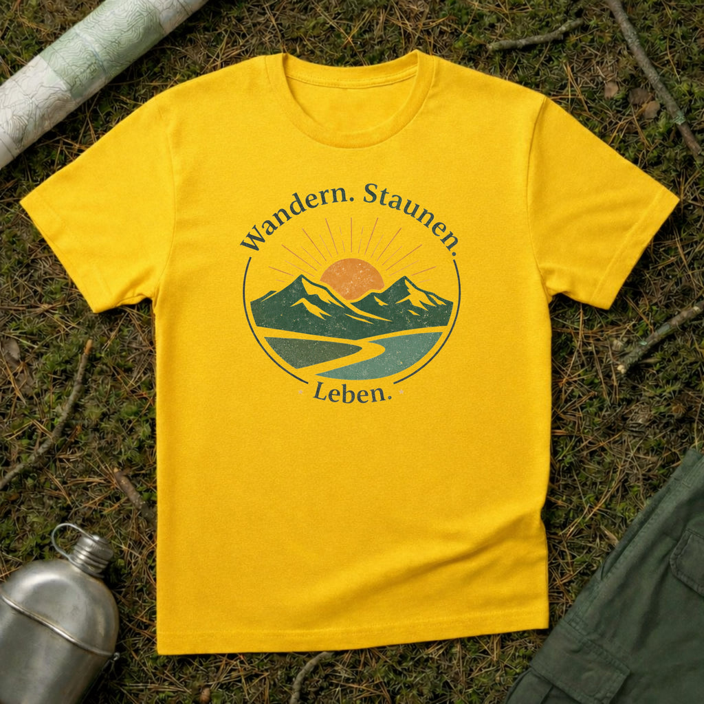 Wandern Staunen Leben T-Shirt