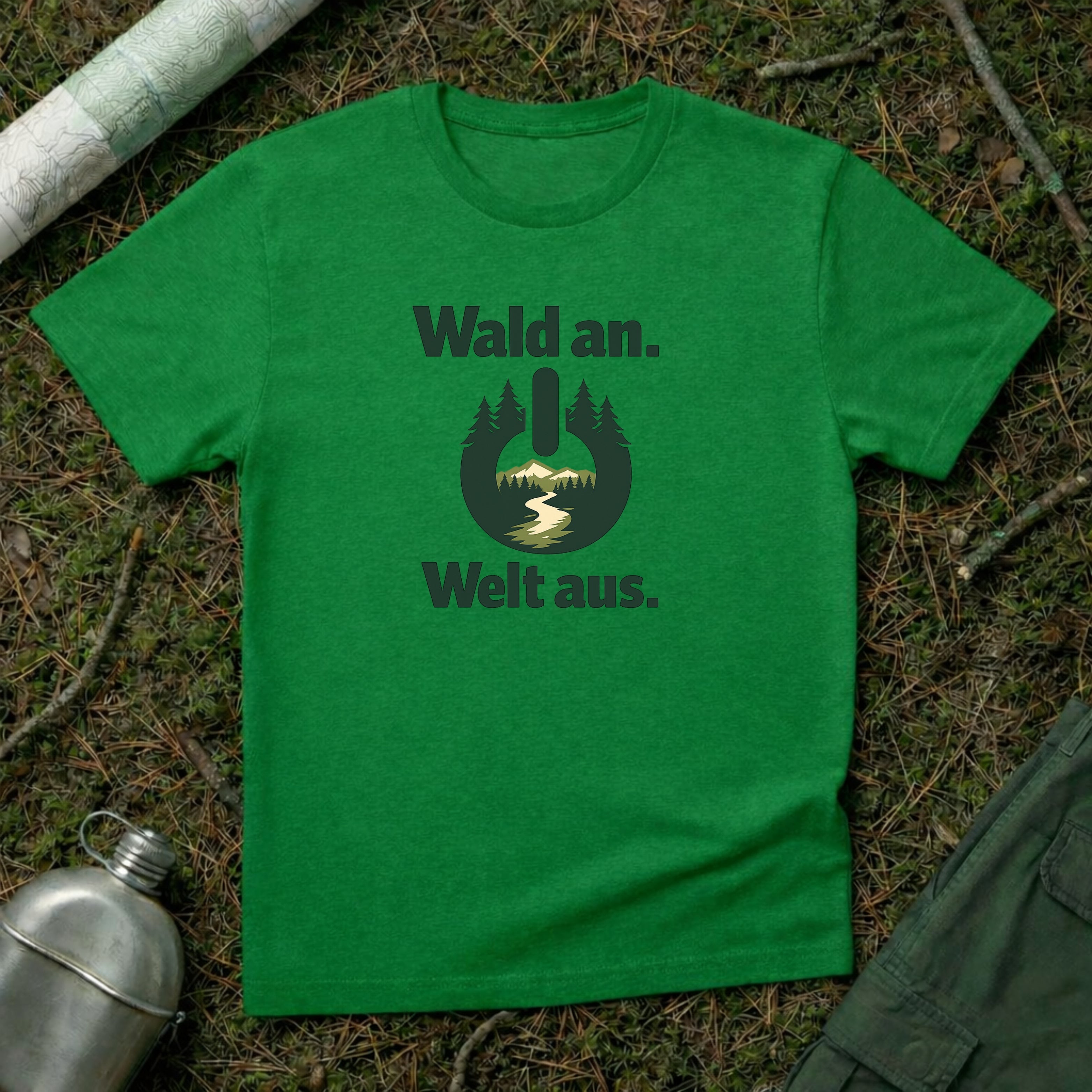 Wald an Welt aus T-Shirt