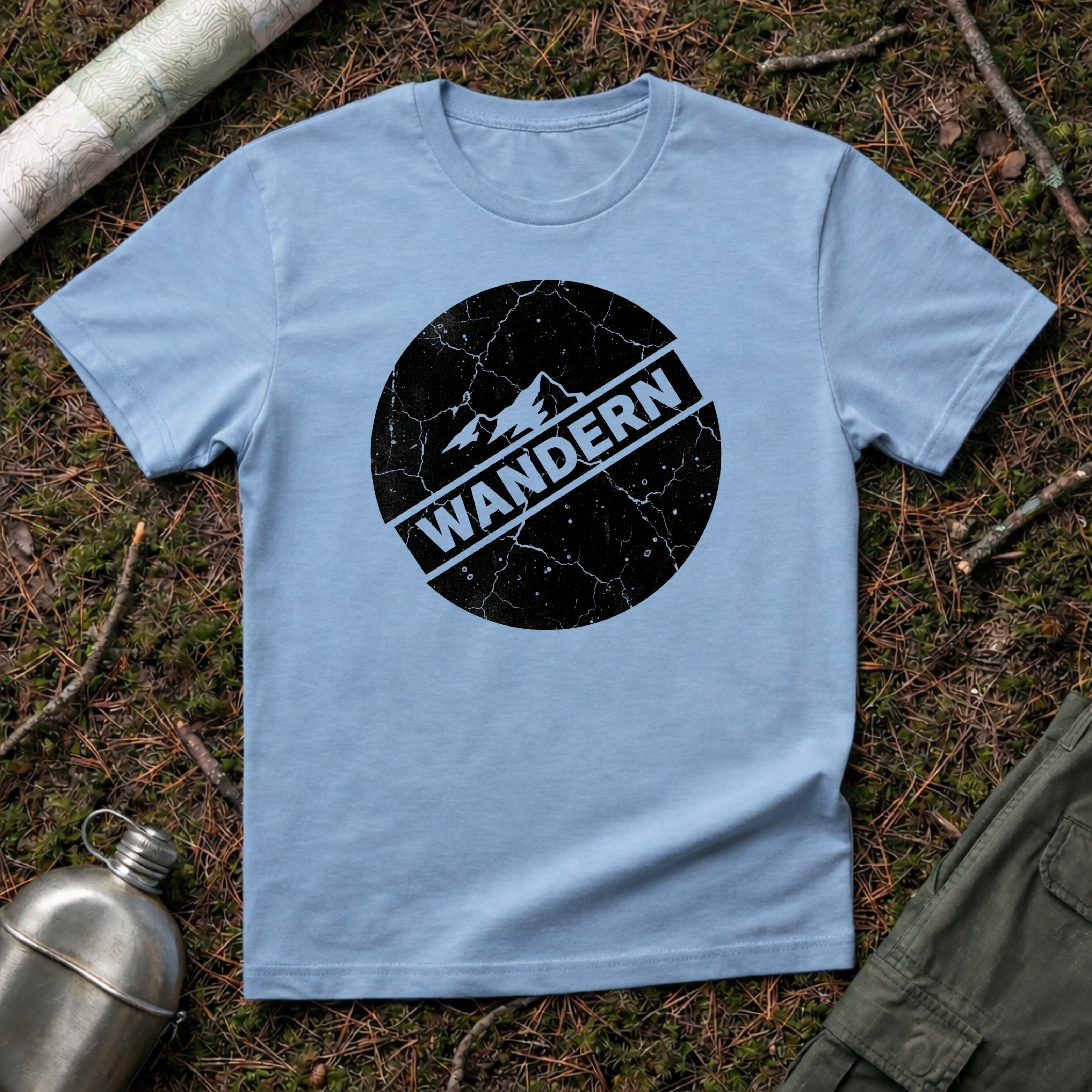 Wandern Blackout Stamp T-Shirt