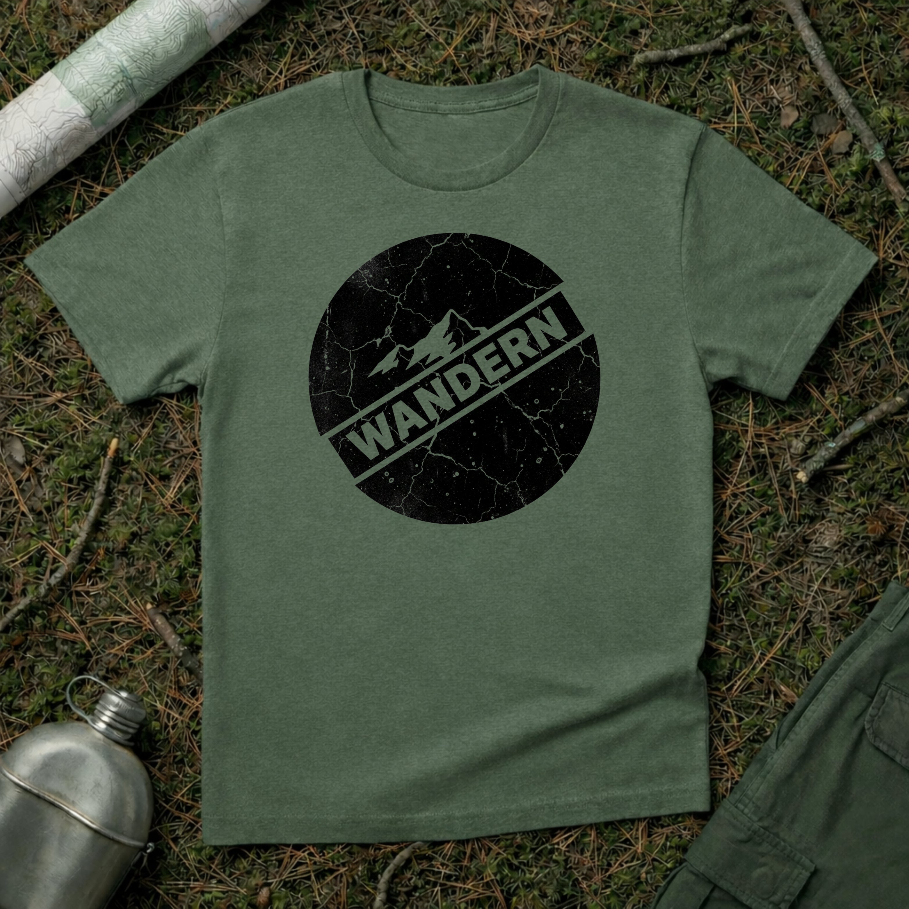 Wandern Blackout Stamp T-Shirt