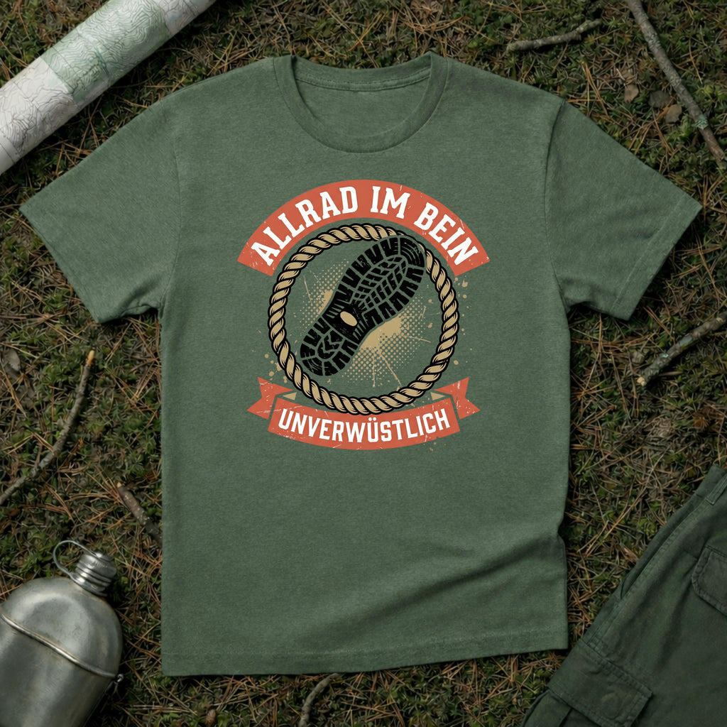 Allrad im Bein T-Shirt