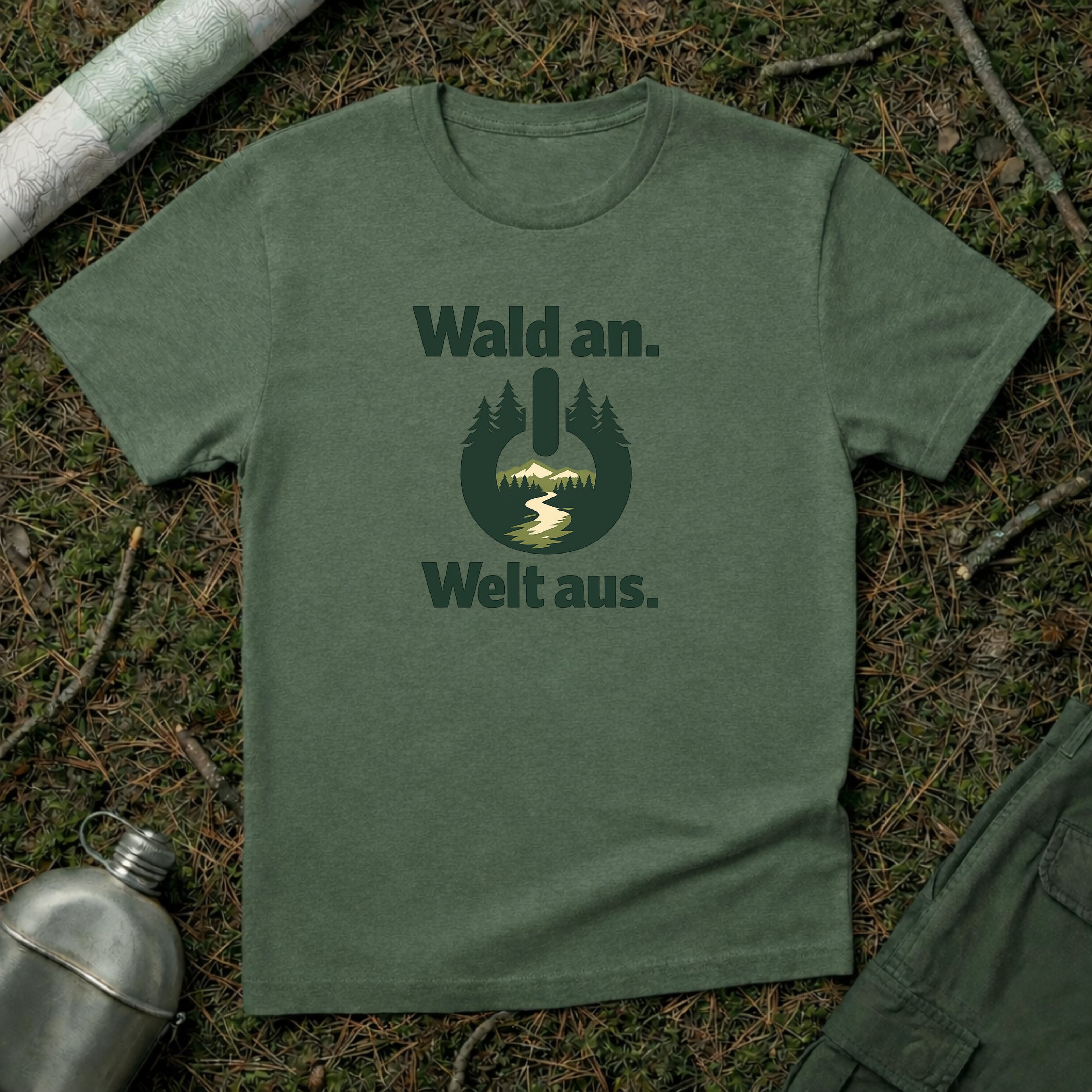 Wald an Welt aus T-Shirt