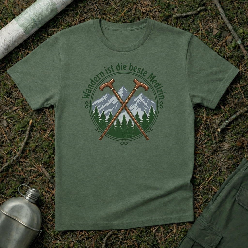 Wandern ist die beste Medizin T-Shirt