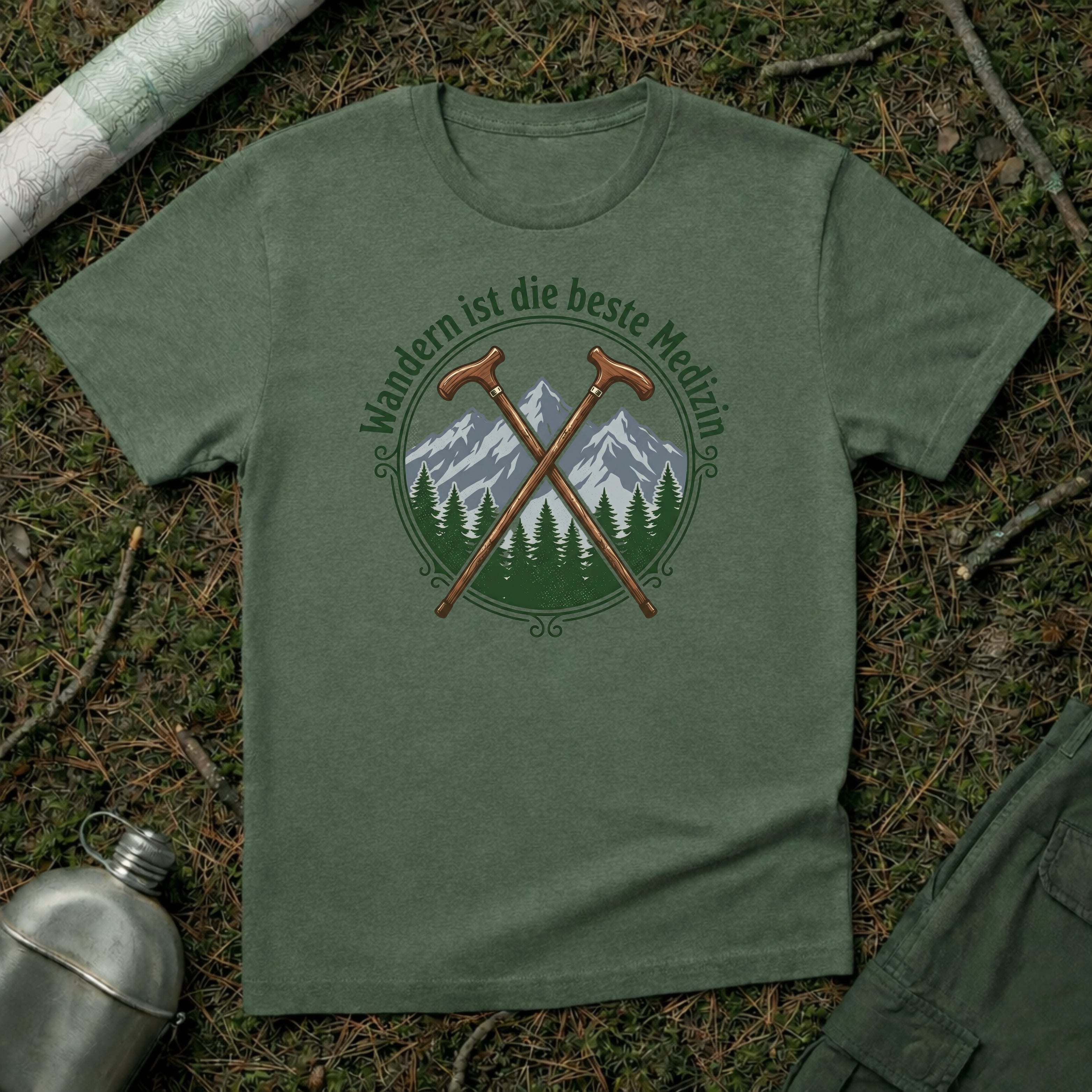 Wandern ist die beste Medizin T-Shirt