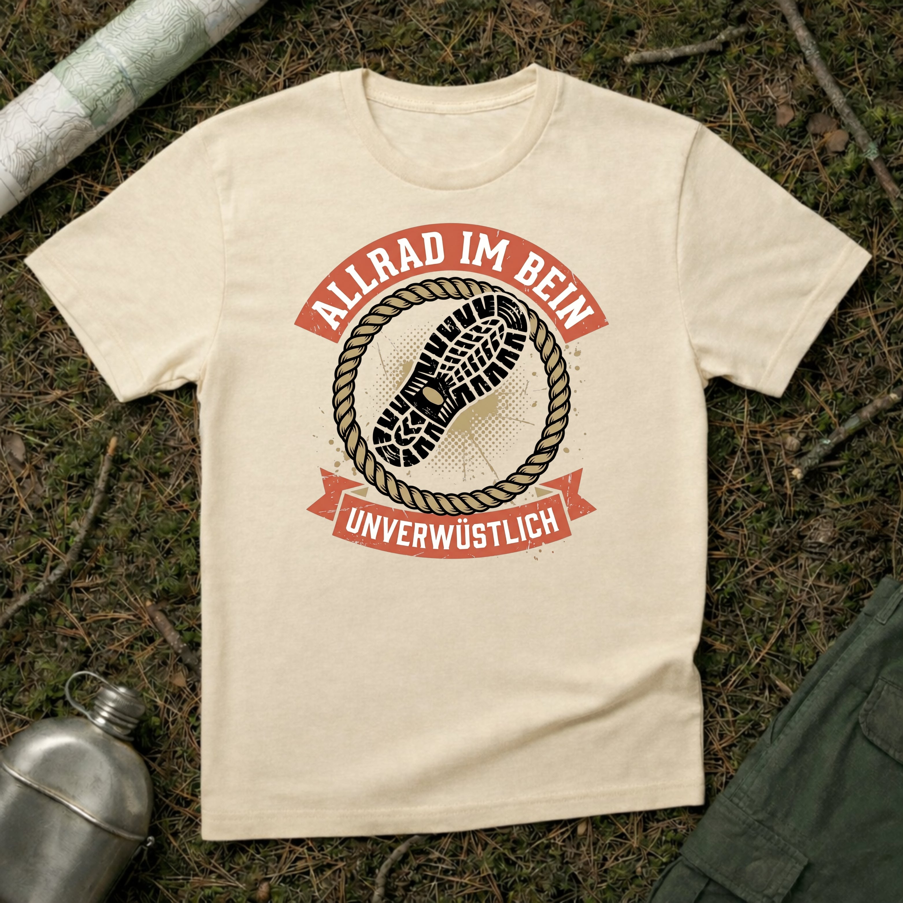 Allrad im Bein T-Shirt