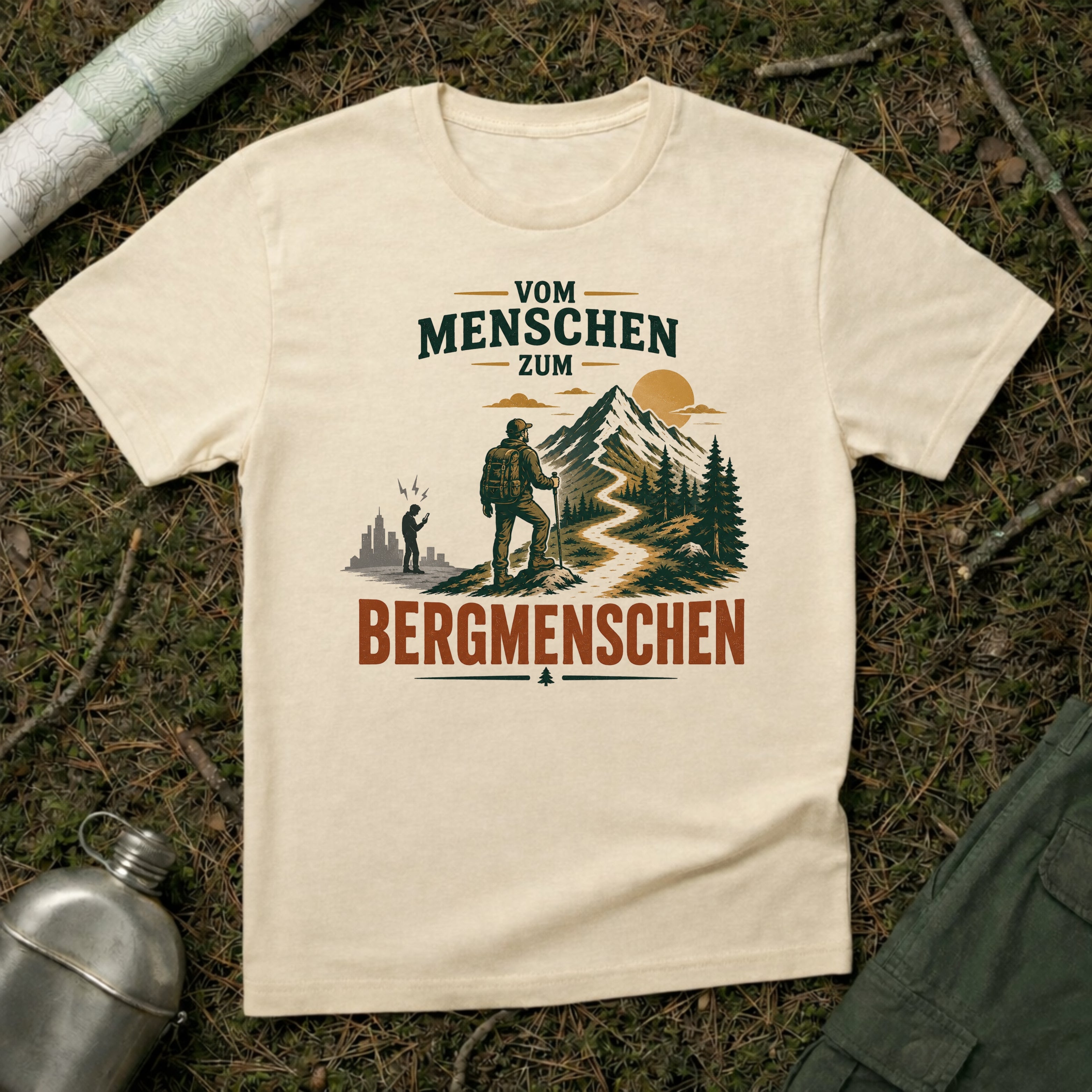 Vom Menschen zum Bergmenschen T-Shirt