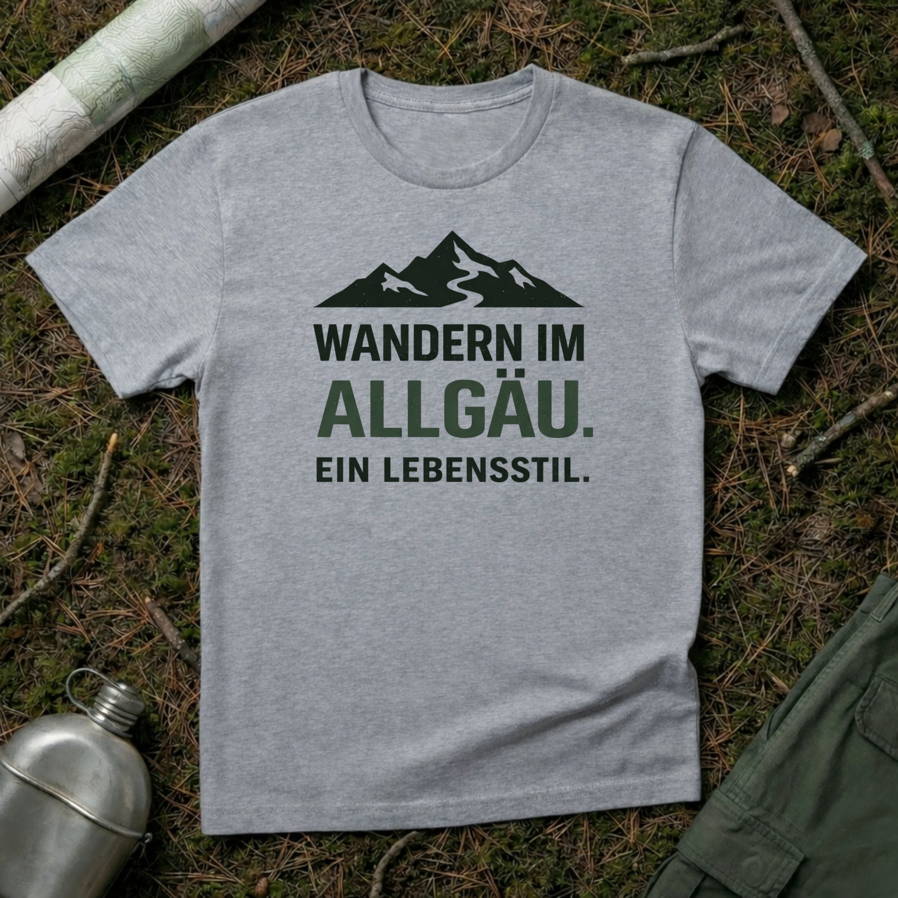 Wandern im Allgäu Lebensstil T-Shirt