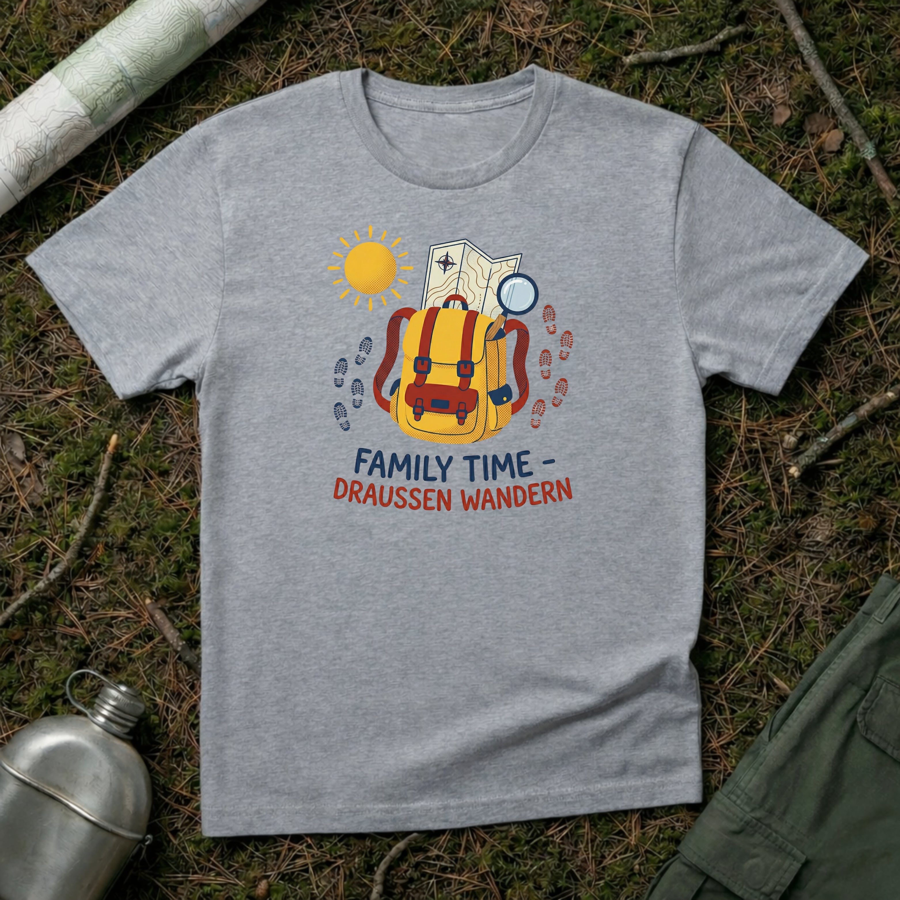 Family Time Draussen Wandern T-Shirt