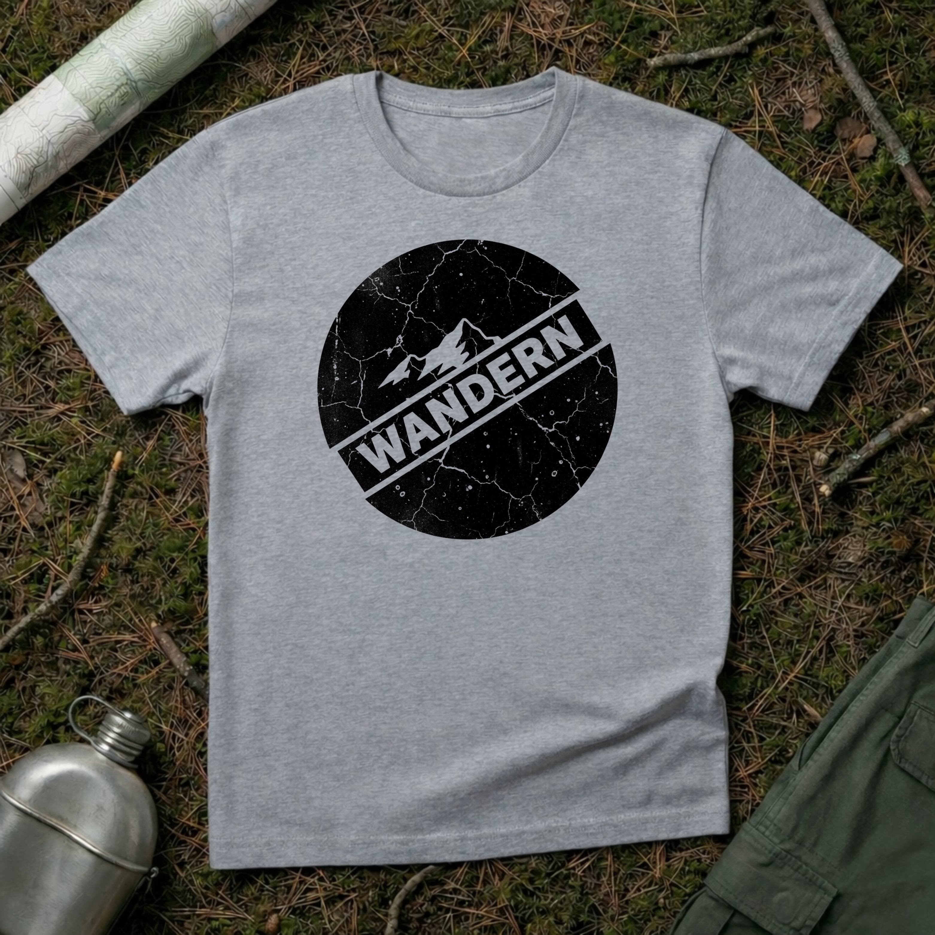 Wandern Blackout Stamp T-Shirt