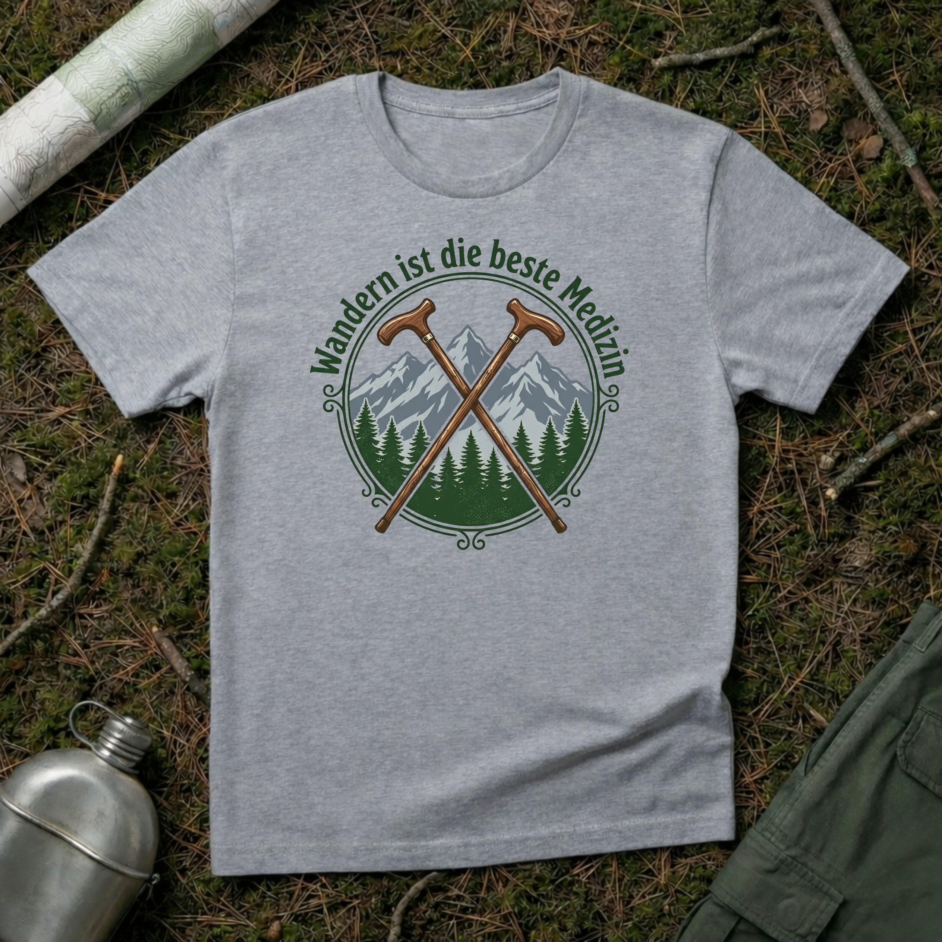 Wandern ist die beste Medizin T-Shirt