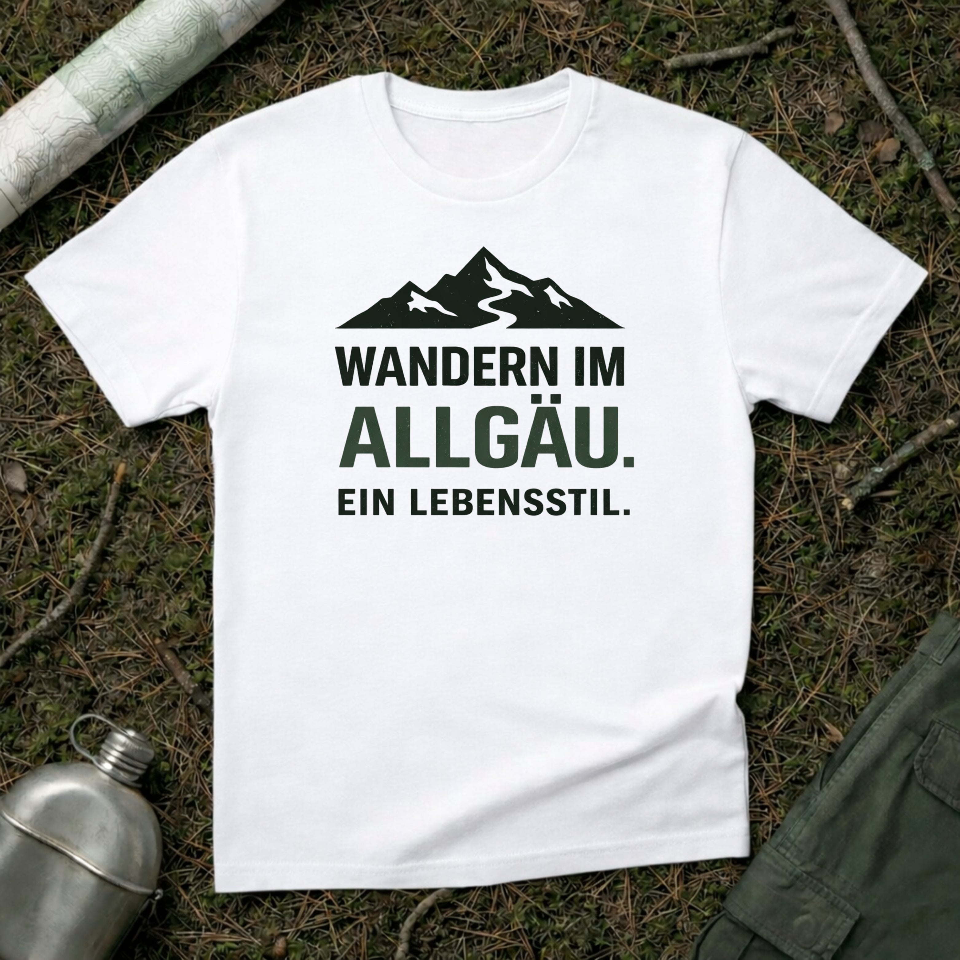 Wandern im Allgäu Lebensstil T-Shirt