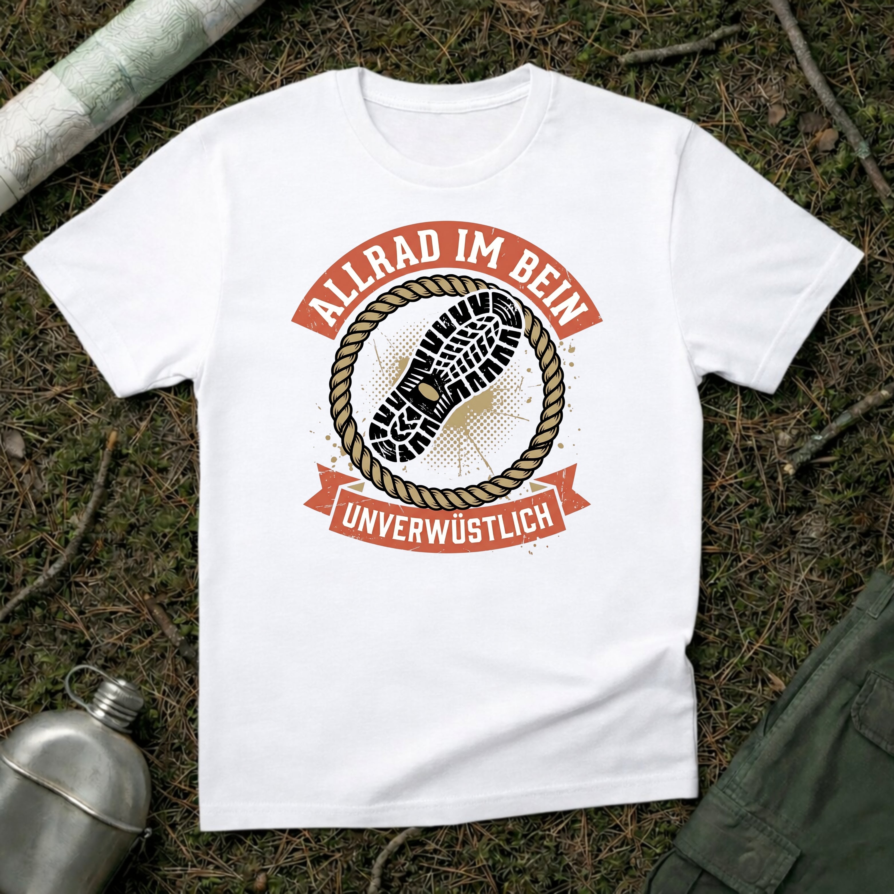 Allrad im Bein T-Shirt