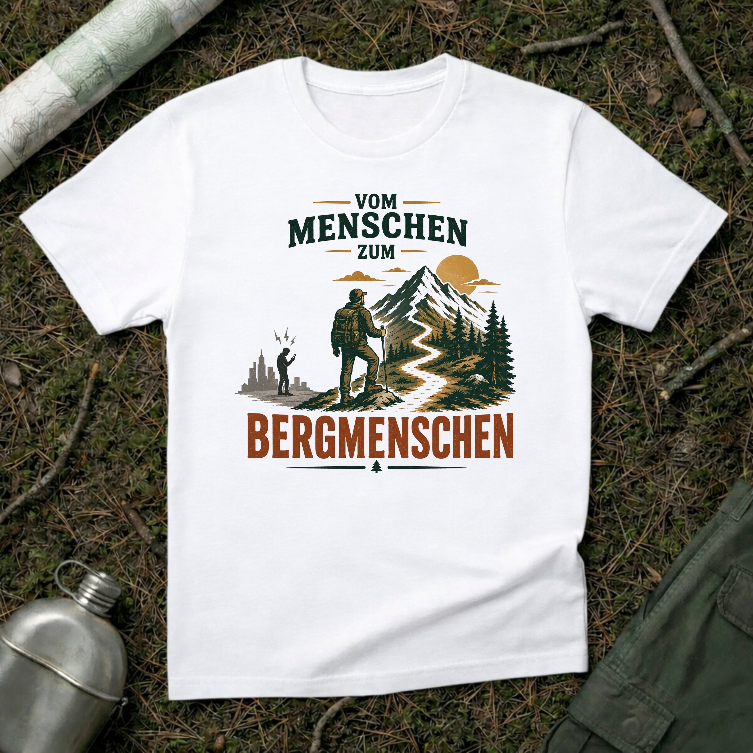 Vom Menschen zum Bergmenschen T-Shirt