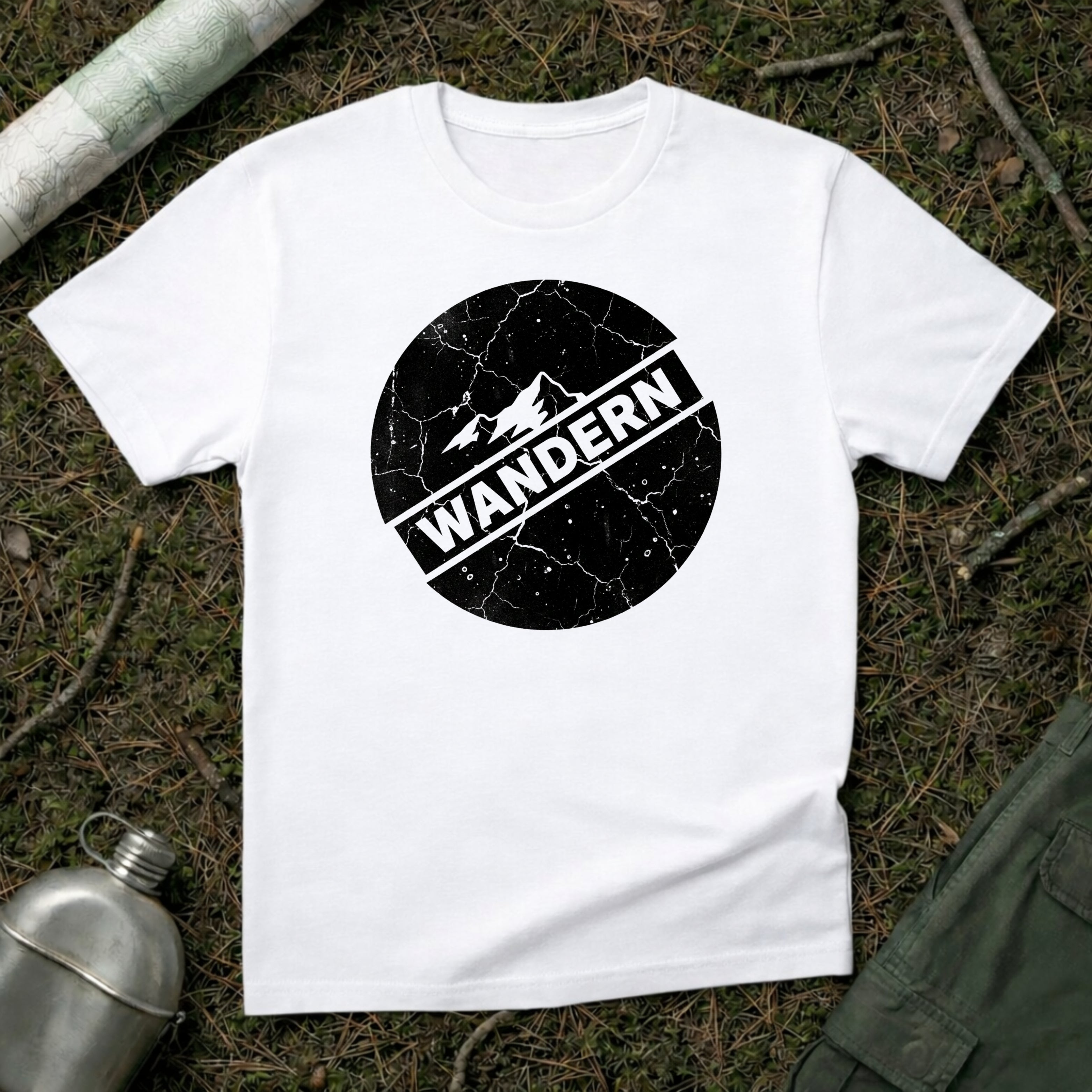 Wandern Blackout Stamp T-Shirt