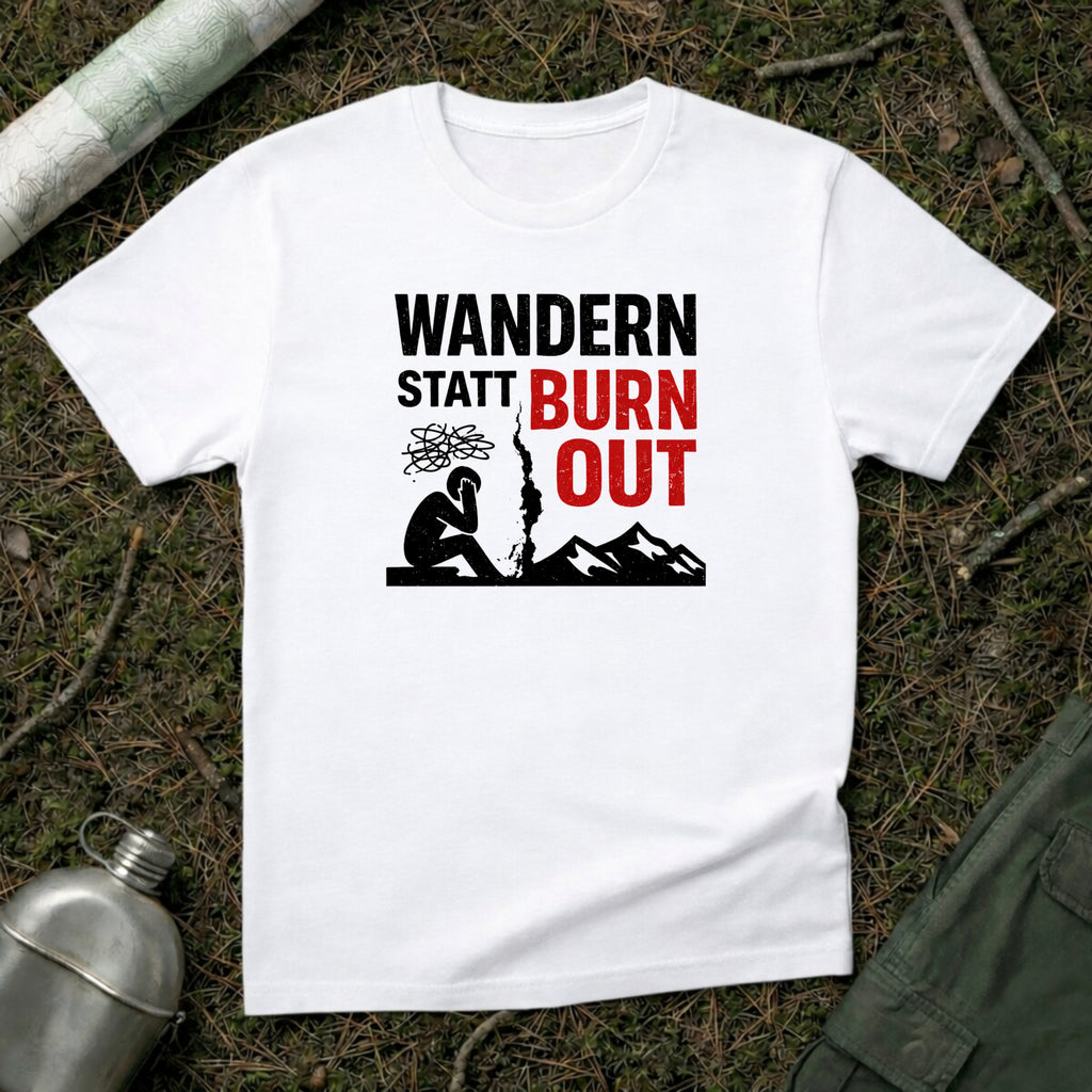 Wandern statt Burn Out T-Shirt